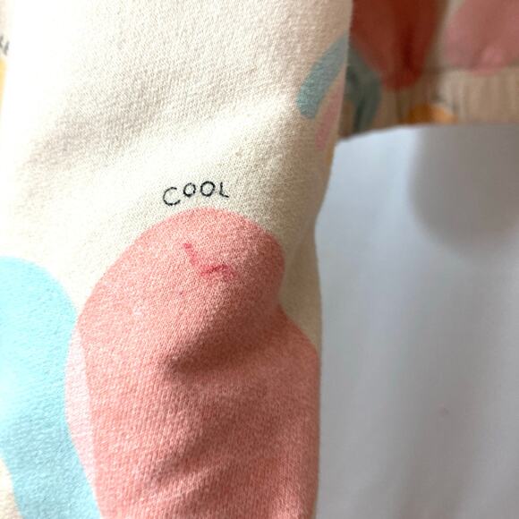 LC Waikiki Cream Colorful Rainbow Smile Cool Love Blob Sweatshirt Sweater Top - Picture 8 of 10